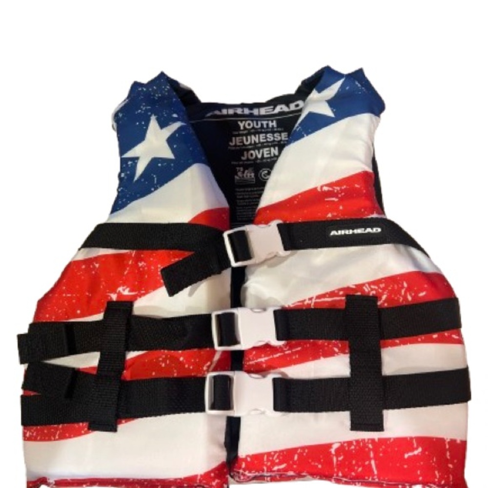 Kids Swim Vest - Red, White, and Blue